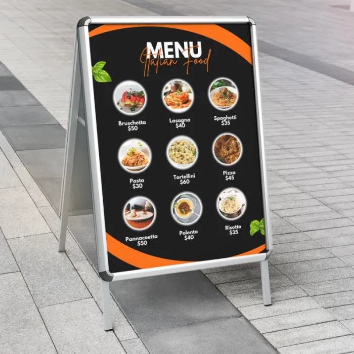 Chevalet porte-affiche publicitaire