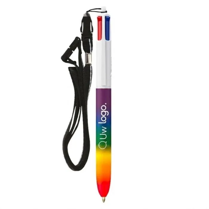 BIC® 4 Colours® Rainbow Decor + draagkoord