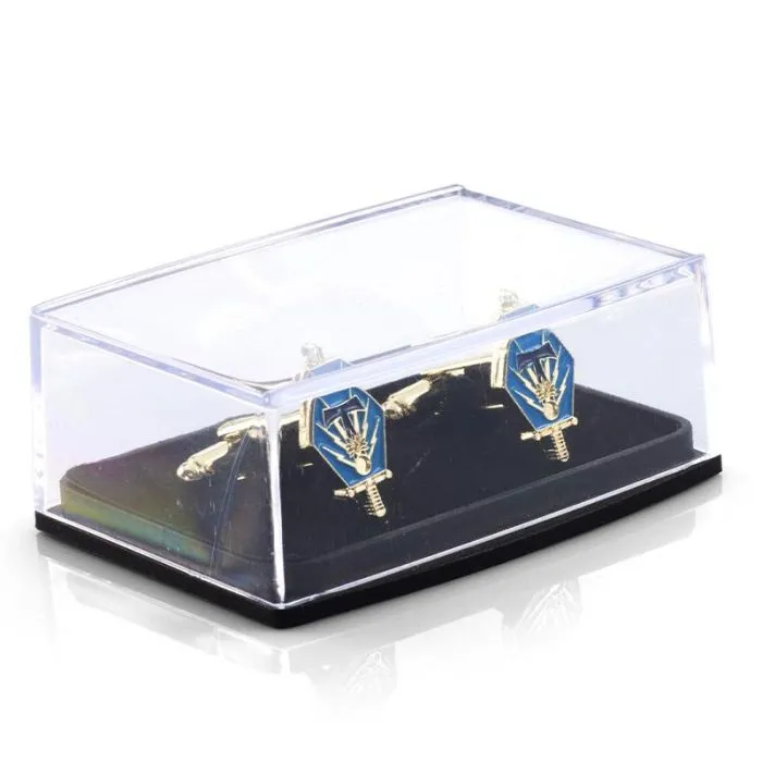 Boîte de présentation en plastique transparent pour pin's 