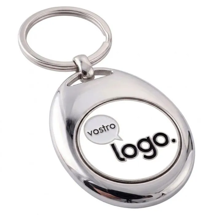 Portachiavi con gettone magnetico personalizzabile