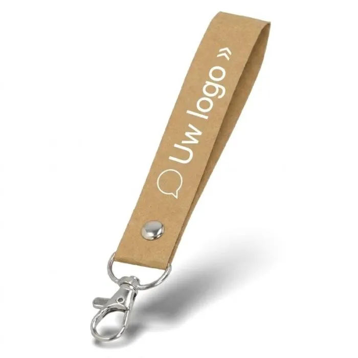 Personaliseerbare sleutelhanger van kraftpapier
