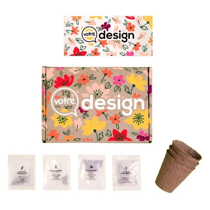 Box de plantation personnalisable collection tisane