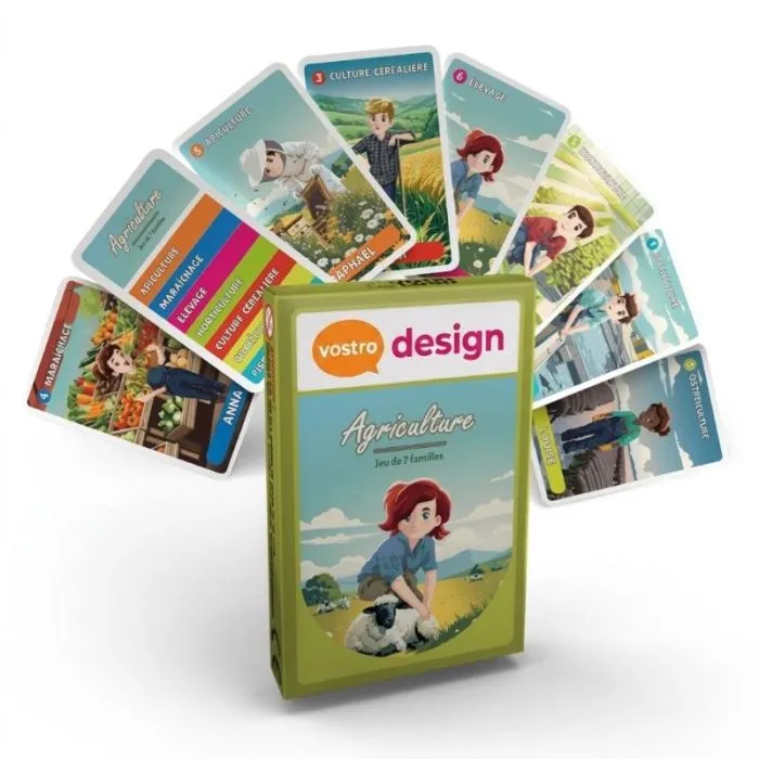 Gioco delle 7 famiglie con astuccio personalizzato - Agricoltura