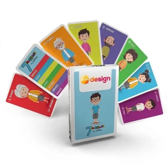 Gioco delle 7 famiglie con astuccio personalizzato - I colori