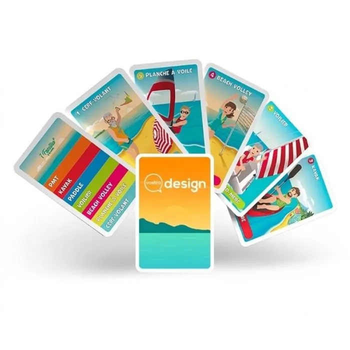 Gioco delle 7 famiglie personalizzato - Spiaggia