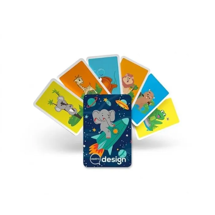 Gioco di memoria personalizzato da 33 carte - Animali divertenti
