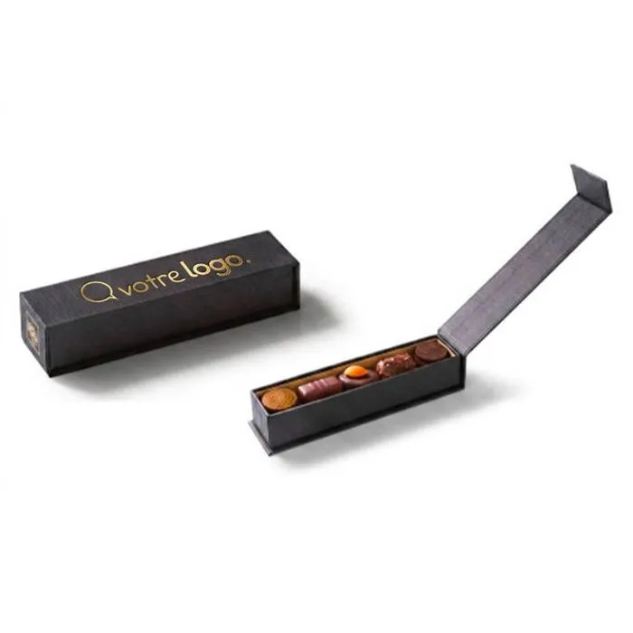 Coffret 5 bonbons au chocolat personnalisable - Finesse