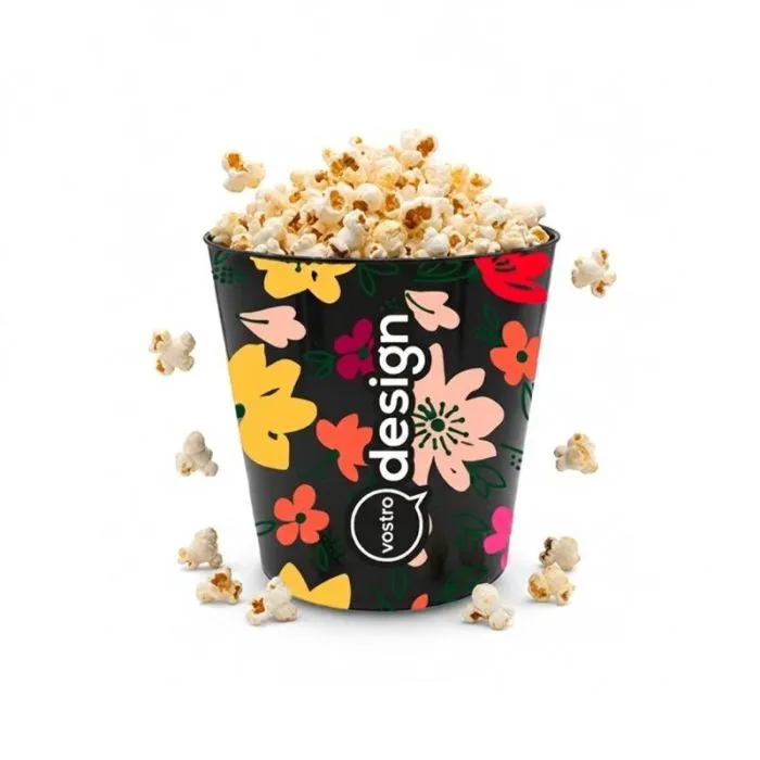 Secchiello per popcorn riutilizzabile e personalizzabile