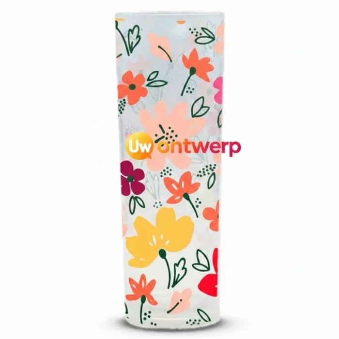 Herbruikbare glazen buis van 20/23 cl, personaliseerbaar