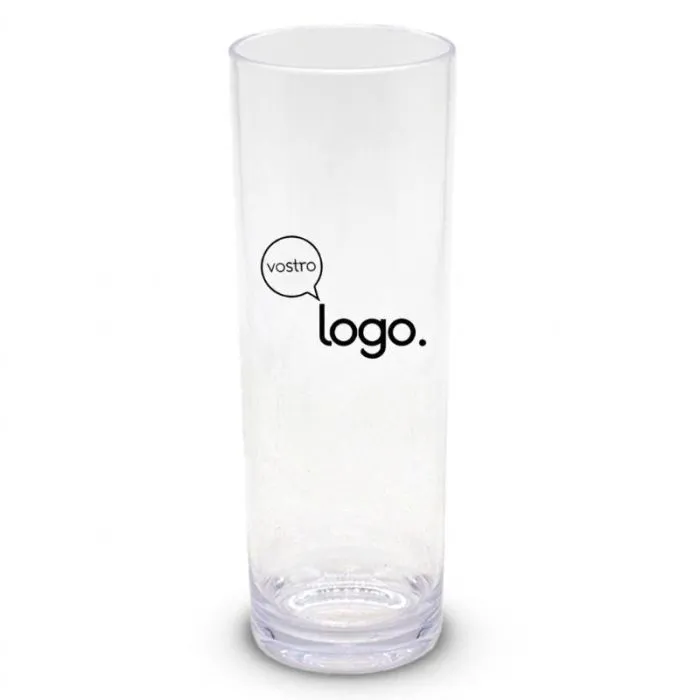 Bicchiere a tubo in plastica da 20/23 cl personalizzabile