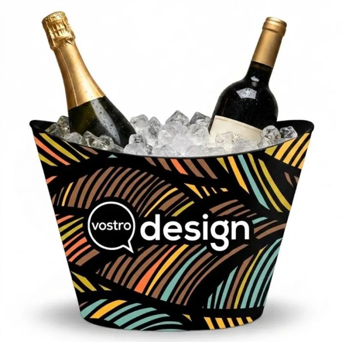 Secchiello per champagne riutilizzabile e personalizzabile per 2 bottiglie