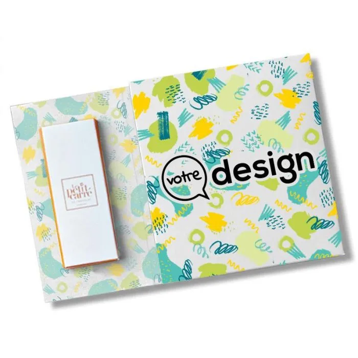 Carte de vœux personnalisable 2 chocolats 71% Bio