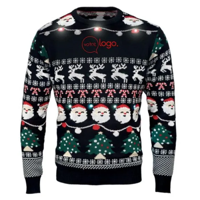 Pull LED de Noël S/M personnalisable -SHAMIS