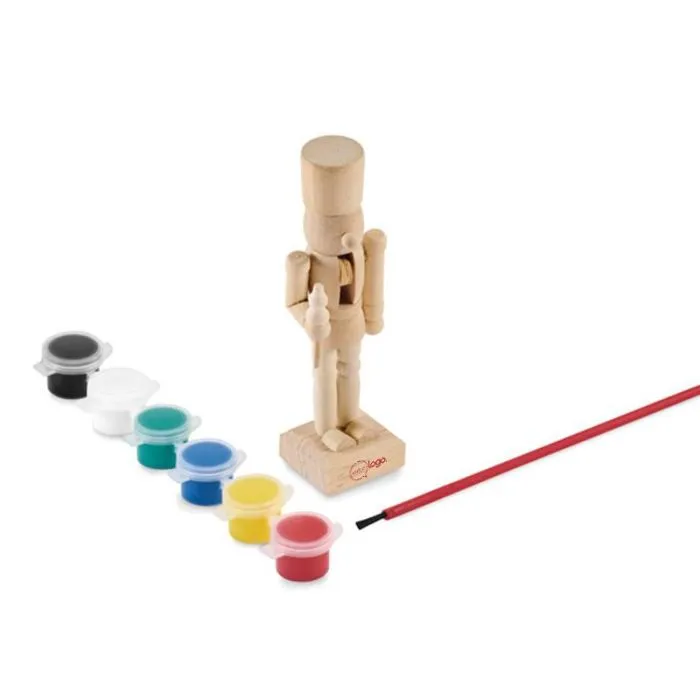 Set de peinture personnalisable casse-noisette en bois - PAYNT