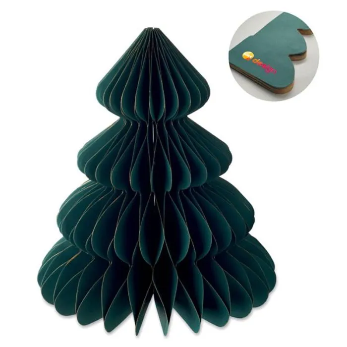 Décoration de Noël publicitaire en papier pliable FSC 70% - HARMOBIG