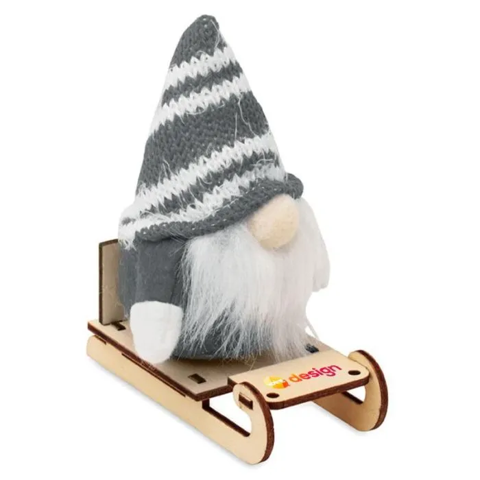 Lutin sur un traîneau en bois-FROSTY SLEIGH