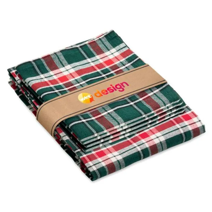 Nappe à carreaux en coton.-SANTABLE