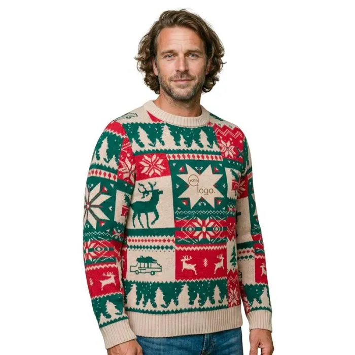 Pull de Noël tricoté L-XL-SHIMIS XL