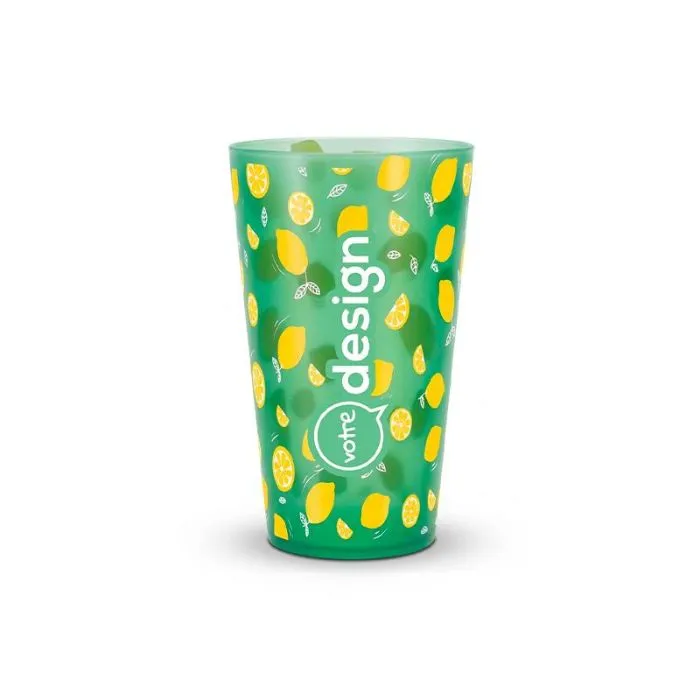 Gobelet réutilisable translucide 25/33 cl personnalisable