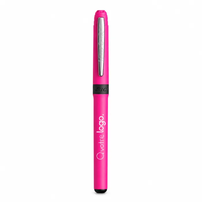 Stylo à bille BIC® publicitaire avec grip et encre à séchage rapide