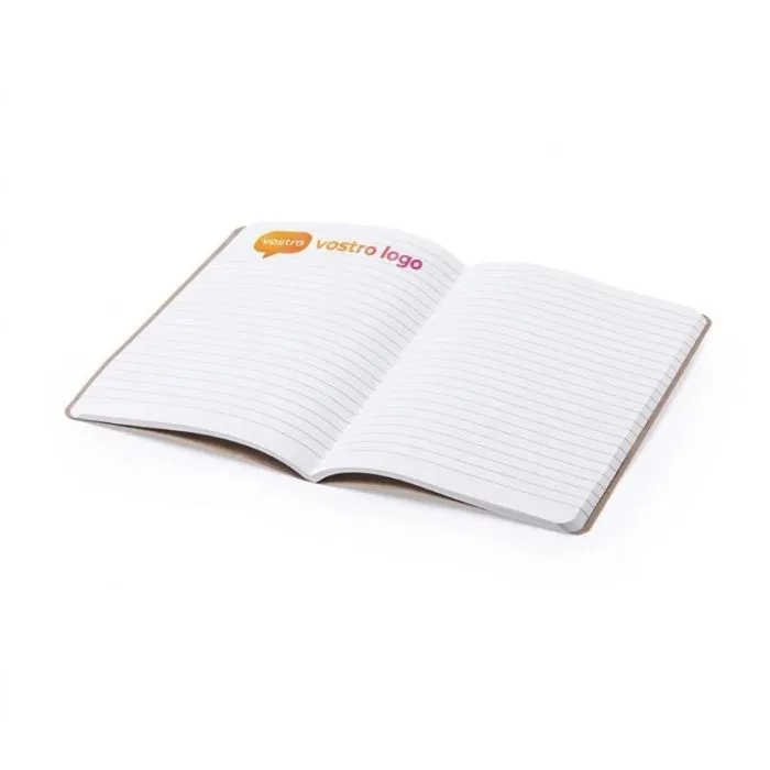 Quaderno personalizzabile ed eco-sostenibile in cartone riciclato – 60 fogli a righe