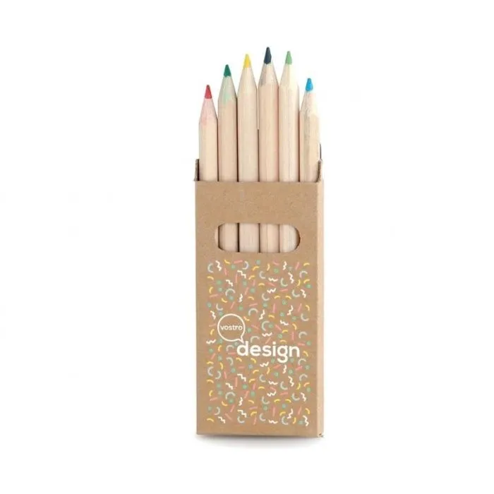 Confezione personalizzata di matite colorate Girly