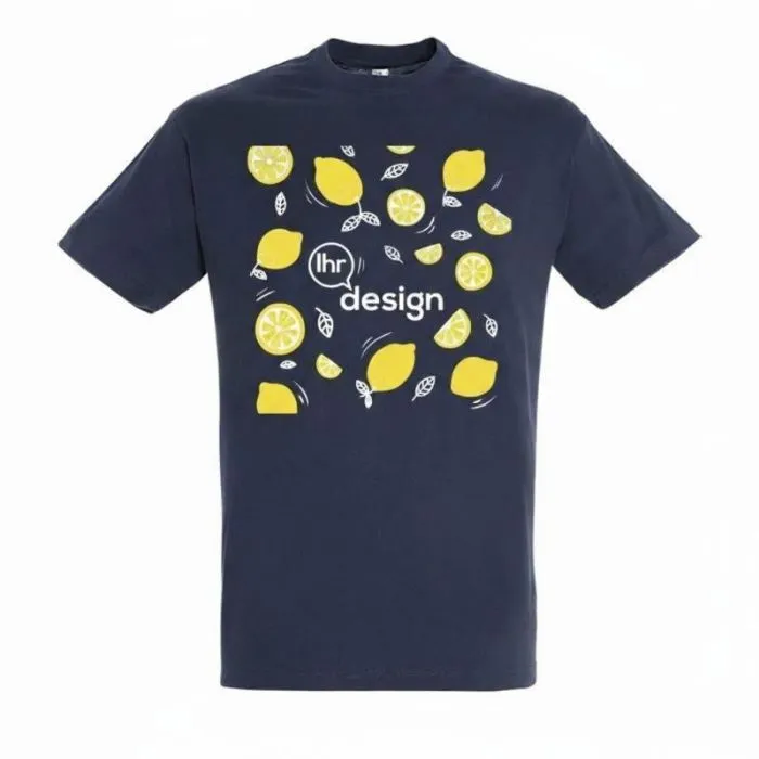 Unisex-T-Shirt mit personalisiertem Rundhalsausschnitt Regen