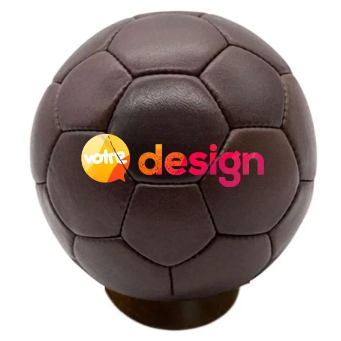 Ballon de handball vintage T5 en cuir personnalisable – Prestige