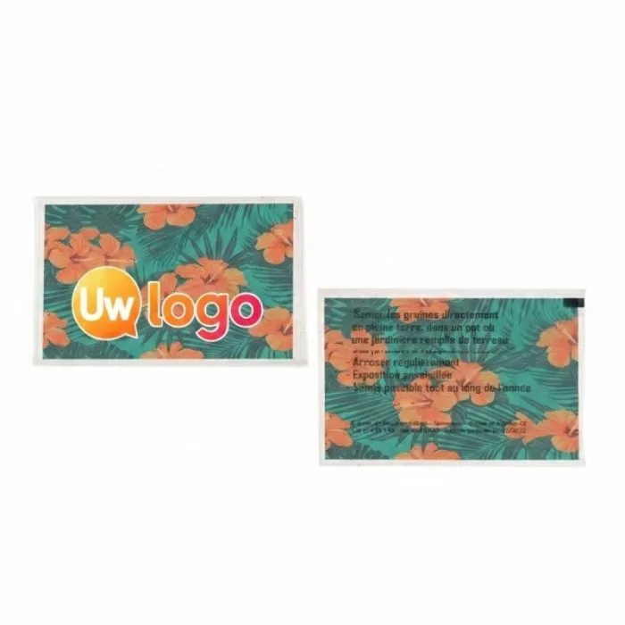 Promotiezaadzakje van plantaardig papier - 60x80 mm