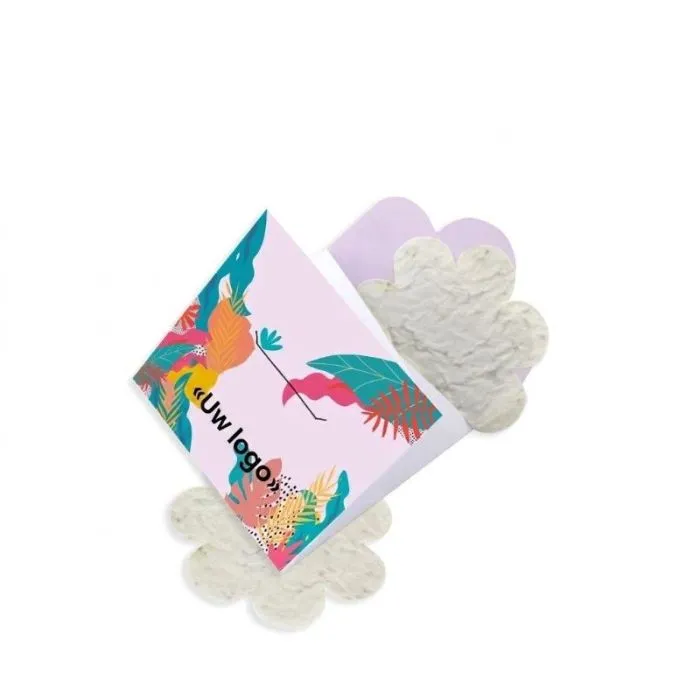 Gepersonaliseerd doosje met confetti met zaadjes