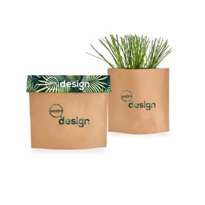 Vaso in carta kraft pop-up personalizzato