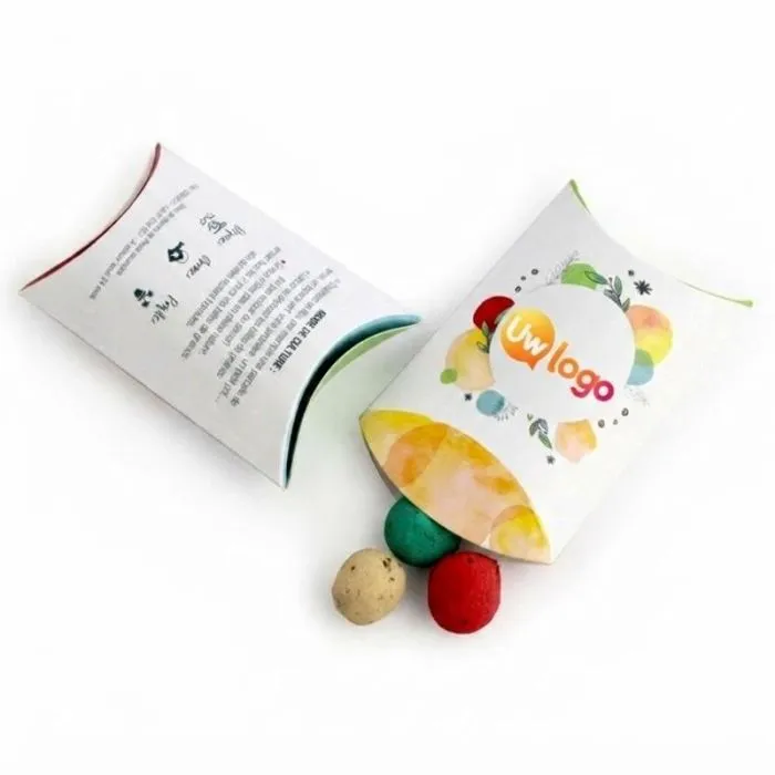 Gepersonaliseerd zakje met 3 zaadbolletjes - 50x80x20 mm