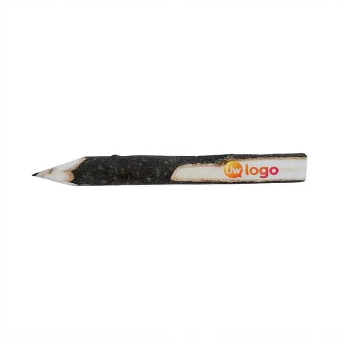Reclamepotlood van ruw hout