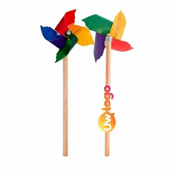 Houten reclame-windmolentje