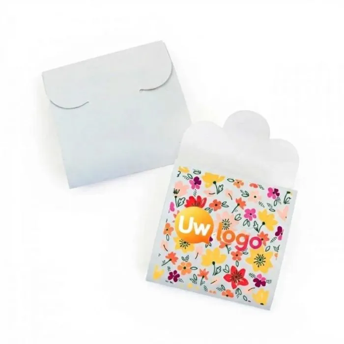 Gepersonaliseerd theedoosje in origami-stijl