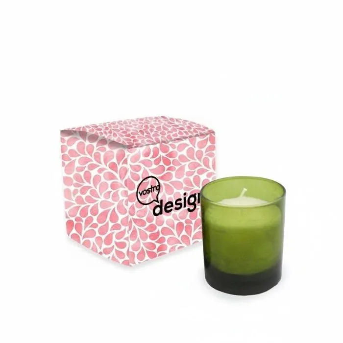 Candela profumata in confezione personalizzata