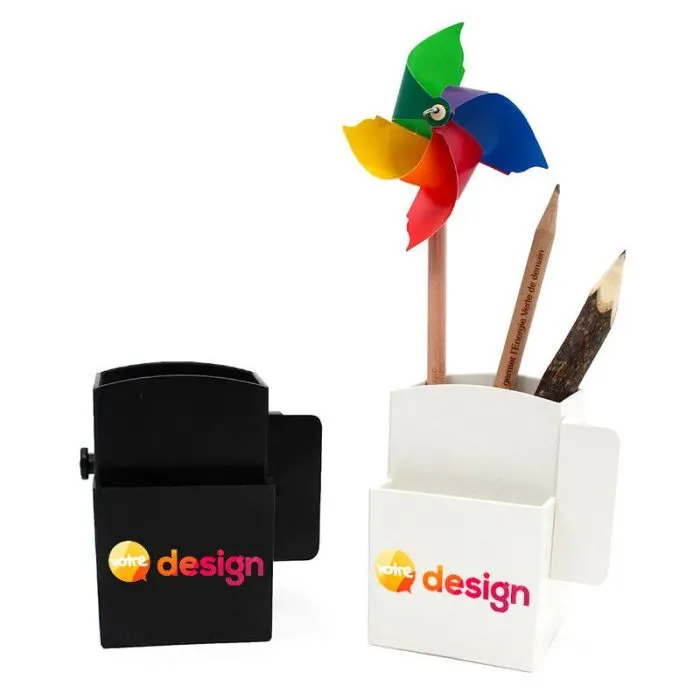 Pot à stylos d'ordinateur publicitaire