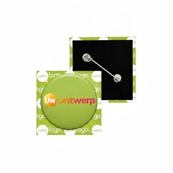 Vierkant reclame-insigne - 25x25 mm