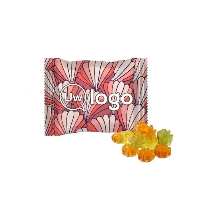 Vegan wellness-fruitgummies met aloë vera in gepersonaliseerd zakje 10 g