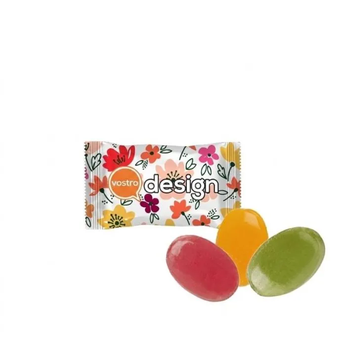 Mini-caramelle personalizzate in confezione flowpack opaca
