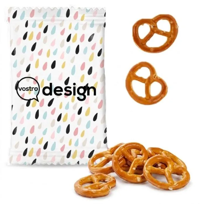 Mini pretzel salati in bustina personalizzati Mayka