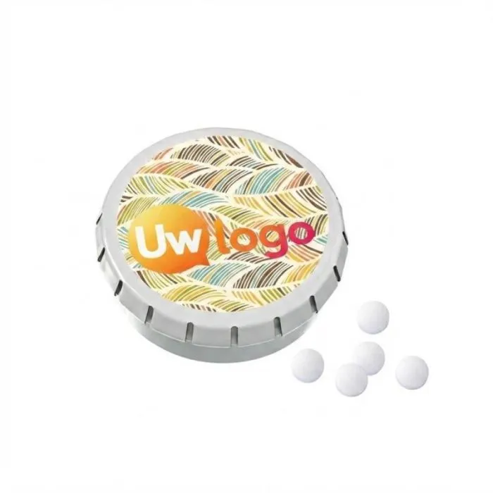 SUPER MINI Gepersonaliseerd „Clic-Clac“-doosje met pepermuntjes