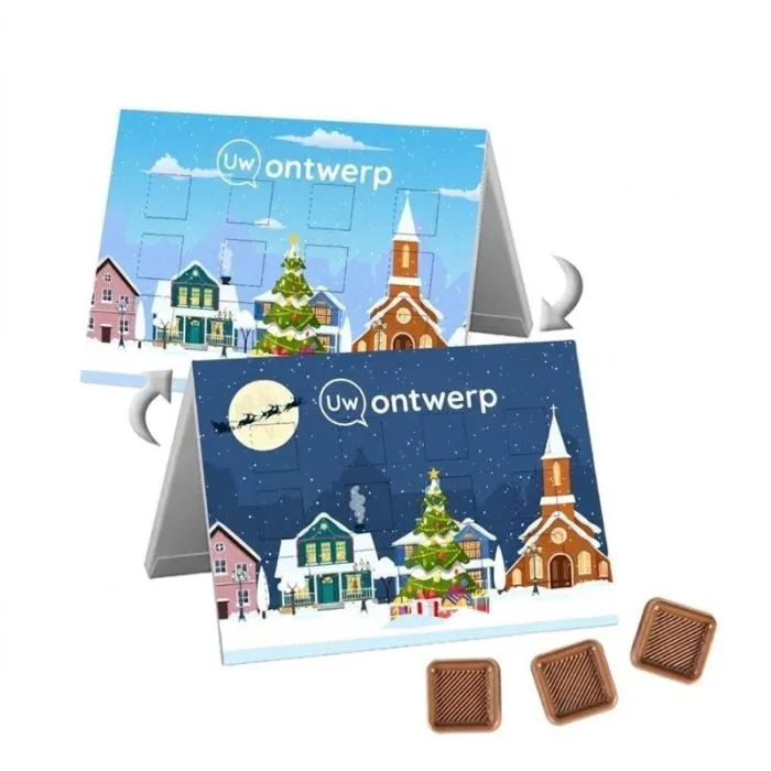 Omkeerbare reclame-adventskalender