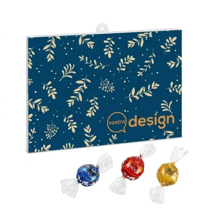 Calendario dell'Avvento personalizzato Premium, regalo BUSINESS con Lindor di Lindt