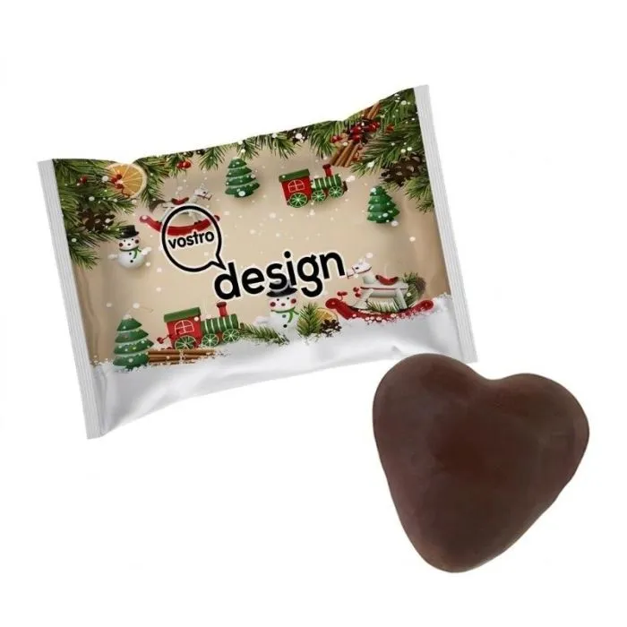 Cuore di pan di zenzero ripieno, personalizzabile