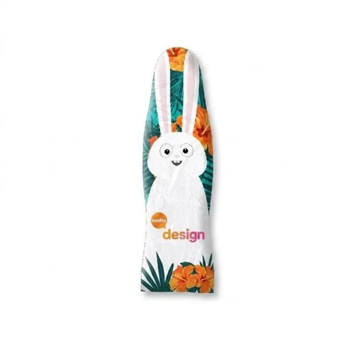 Mini coniglietto pasquale di cioccolato personalizzato al 100%