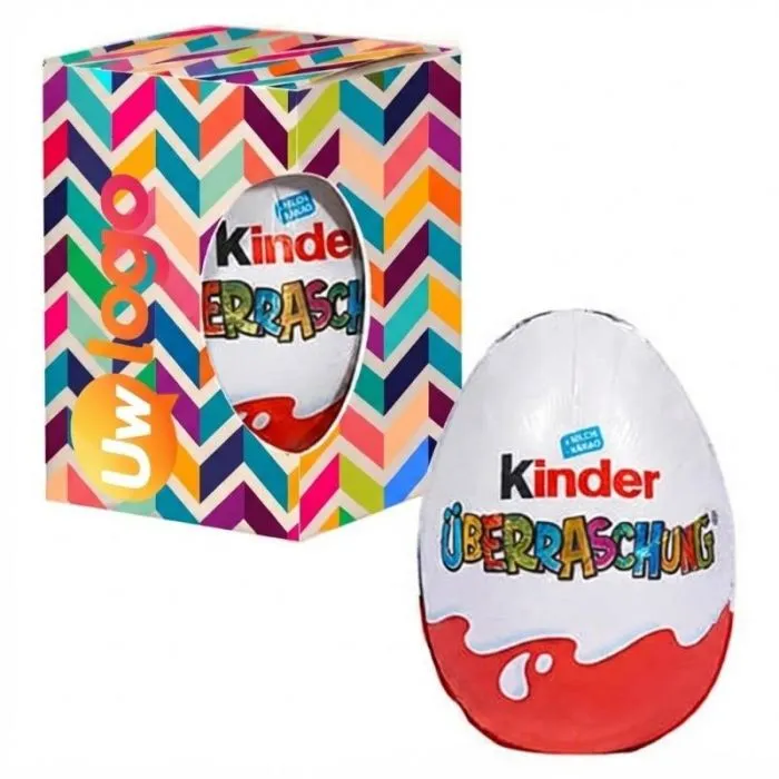 Kinder Surprise in een gepersonaliseerde doos