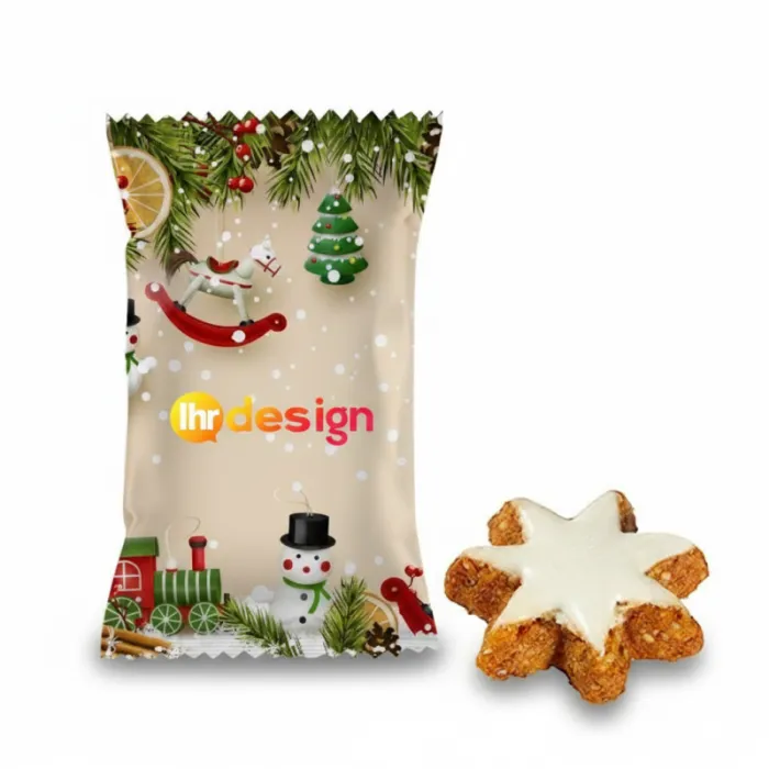 Zimtsterne Weihnachtssterne personalisierte Tüte