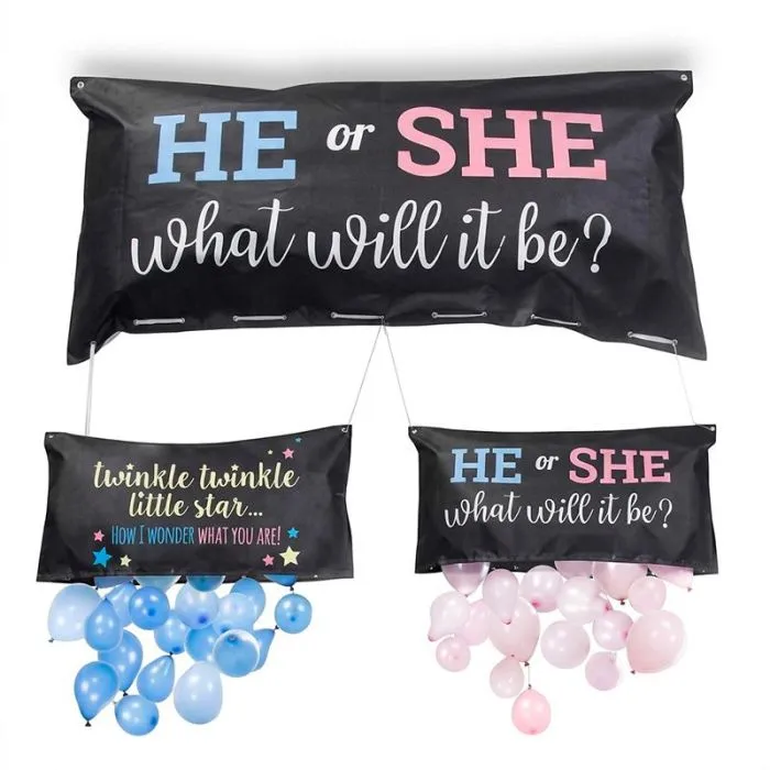 Lâcher de ballons Baby Shower – Révélation fille ou garçon