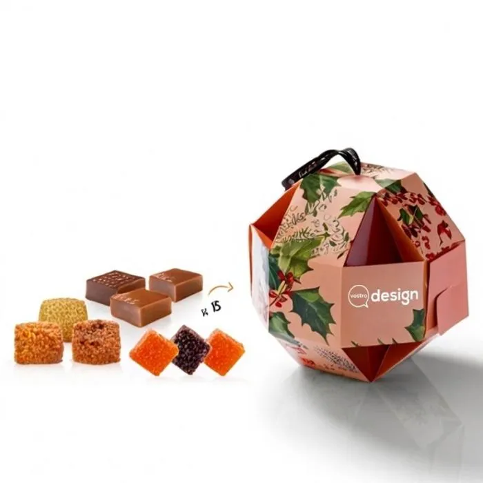 Pallina di Natale 17 cm con 15 dolcetti promozionali ®Le petit carré